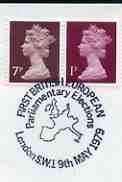 Postmark - Great Britain 1979 cover bearing illustrated cancellation for European Parliamentary Elections