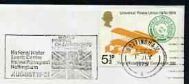 Postmark - Great Britain 1975 cover bearing illustrated slogan cancellation for World Rowing Championships, National Water Sports Centre, Nottingham