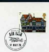 Postmark - Great Britain 1975 card bearing illustrated cancellation for Biggin Hill Air Fair, (BFPS)