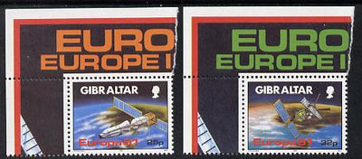 Gibraltar 1991 Europa (Space) set of 2 values unmounted mint, SG 649-50*