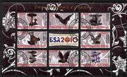 Congo 2010 Mushrooms & Fauna #02 perf sheetlet containing 8 values plus Scouts label fine cto used