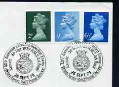 Postmark - Great Britain 1979 cover bearing illustrated cancellation for 40th Anniversary of Shooting down first enemy, HMS Ark Royal (BFPS)