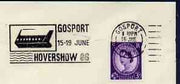 Postmark - Great Britain 1966 cover bearing illustrated slogan cancellation for Gosport Hovershow 66
