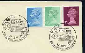 Postmark - Great Britain 1978 cover bearing illustrated cancellation for RAFA 50th Anniversary Air Show, Sywell (BFPS)
