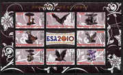 Congo 2010 Mushrooms & Fauna #02 perf sheetlet containing 8 values plus Scouts label unmounted mint