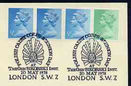 Postmark - Great Britain 1978 cover bearing illustrated cancellation for Polish Cadet Corps, Gen Sikorski Inst