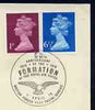 Postmark - Great Britain 1978 cover bearing illustrated cancellation for 60th Anniversary of formation of the Royal Air Force (BFPS)
