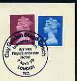 Postmark - Great Britain 1978 cover bearing illustrated cancellation for Inaugural run of Gay Gordon stage Coach