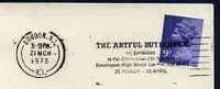 Postmark - Great Britain 1978 cover bearing illustrated slogan cancellation for The Artful Butterfly Exhibition