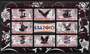 Congo 2010 Mushrooms & Fauna #02 imperf sheetlet containing 8 values plus Scouts label unmounted mint