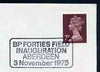 Postmark - Great Britain 1975 cover bearing illustrated cancellation for BP Forties Field Inauguration, Aberdeen