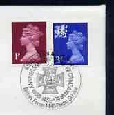 Postmark - Great Britain 1974 card bearing illustrated cancellation for the 120th Anniversary Crimean War, Royal Marines Museum (BFPS)