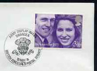 Postmark - Great Britain 1974 cover bearing illustrated cancellation for Army Display Wales (BFPS) showing Prince of Wales Feathers