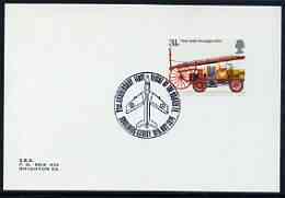 Postmark - Great Britain 1974 card bearing illustrated cancellation for 21st Anniversary of Hunter F1, Godalming