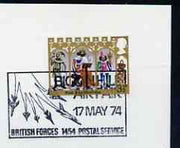 Postmark - Great Britain 1974 card bearing illustrated cancellation for Biggin Hill Air Fair, (BFPS)