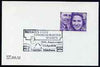 Postmark - Great Britain 1974 card bearing illustrated cancellation for 50th Anniversary of Britain's First Commemorative Stamps, Wembley