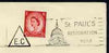 Postmark - Great Britain 1965 ? cover bearing illustrated cancellation for St Pauls Restoration Year