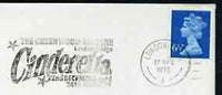 Postmark - Great Britain 1975 cover bearing illustrated slogan cancellation for Cinderella at the Greenwood Theatre