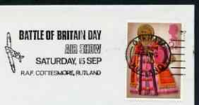 Postmark - Great Britain 1973 cover bearing illustrated cancellation for the Battle of Britain Day Air Show at RAF Cottesmore