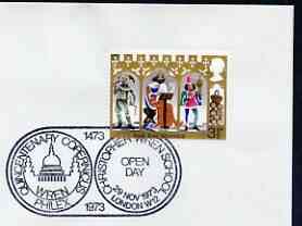 Postmark - Great Britain 1973 cover bearing illustrated cancellation for Christopher Wren School, Copernicus Quincentenary