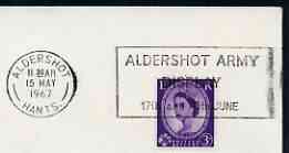 Postmark - Great Britain 1967 cover bearing illustrated cancellation for Aldershot Army Display