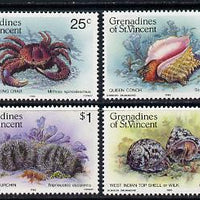 St Vincent - Grenadines 1985 Shell Fish set of 4 unmounted mint SG 360-3