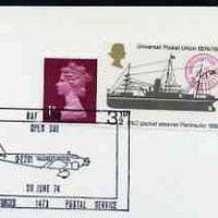 Postmark - Great Britain 1974 card bearing illustrated cancellation for Open Day at RAF Gatow (BFPS)