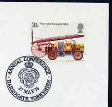 Postmark - Great Britain 1974 card bearing illustrated cancellation for Royal British Legion Conference (Harrogate)