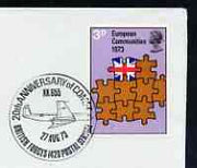 Postmark - Great Britain 1973 cover bearing illustrated cancellation for 20th Anniversary of Comet (BFPS)