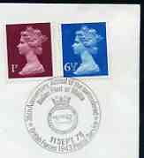 Postmark - Great Britain 1978 cover bearing illustrated cancellation for 35th Anniversary of arrival of Surrendered Italian Fleet at Malta (BFPS)