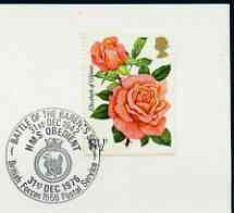 Postmark - Great Britain 1976 card bearing special cancellation for Anniversary of Battle of the Barents Sea, HMS Obedient (BFPS)