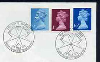 Postmark - Great Britain 1979 cover bearing illustrated cancellation for Royal Marines Depart from Malta (BFPS)