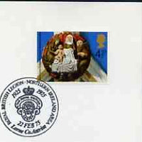 Postmark - Great Britain 1975 card bearing illustrated cancellation for Royal British Legion Northern Ireland Area (Larne)