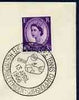 Postmark - Great Britain 1966 cover bearing illustrated cancellation for 5th European Table Tennis Championship (Teeside)
