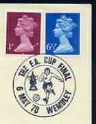 Postmark - Great Britain 1978 cover bearing illustrated cancellation for the FA Cup Final, Wembley
