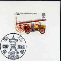 Postmark - Great Britain 1974 card bearing illustrated cancellation for the FA Cup Final, Wembley