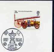 Postmark - Great Britain 1974 card bearing illustrated cancellation for the FA Cup Final, Wembley