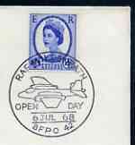 Postmark - Great Britain 1968 cover bearing illustrated cancellation for Open Day at RAF Wildenrath (BFPO 42)