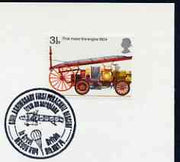 Postmark - Great Britain 1974 card bearing illustrated cancellation for 60th Anniversary of first Parachute Descent from a plane