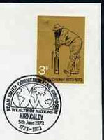 Postmark - Great Britain 1973 cover bearing special cancellation for Adam Smith Commemorative Symposium (showing map of the World)
