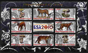 Congo 2010 Mushrooms & Fauna #07 perf sheetlet containing 8 values plus Scouts label fine cto used
