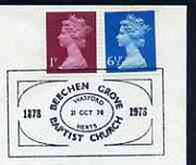 Postmark - Great Britain 1973 cover bearing illustrated cancellation for Beechen Grove Baptist Church