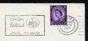 Postmark - Great Britain 1967 cover bearing illustrated slogan cancellation for Chester Festival