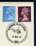 Postmark - Great Britain 1978 card bearing illustrated cancellation for Airborne in Battersea (BFPS)