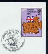 Postmark - Great Britain 1973 cover bearing illustrated slogan cancellation for Plymouth Navy Days, HMS Drake (BFPS)