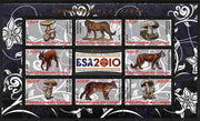 Congo 2010 Mushrooms & Fauna #07 perf sheetlet containing 8 values plus Scouts label unmounted mint