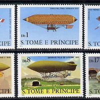 St Thomas & Prince Islands 1980 Airships set of 6 unmounted mint