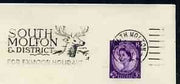 Postmark - Great Britain 1966 cover bearing illustrated slogan cancellation for South Molton for Exmoor holiday, showing a stag