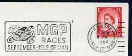 Postmark - Great Britain 1964 cover bearing illustrated slogan cancellation for MGP Races, Isle of Man