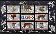 Congo 2010 Mushrooms & Fauna #07 imperf sheetlet containing 8 values plus Scouts label unmounted mint
